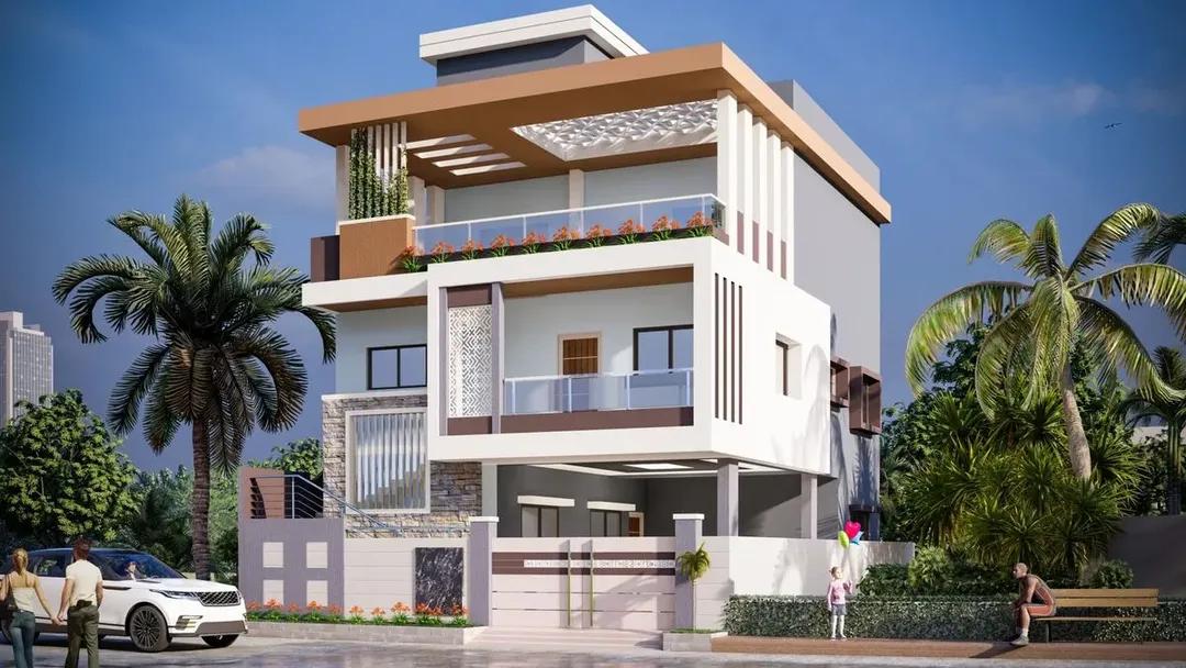 Exterior_painting Ideas for Villas and Bungalows - Painting Services | Swapnapurti Paints